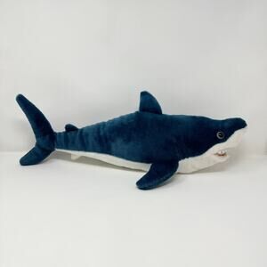 Wild Republic Cuddlekins Maco Shark 24" Plush Realistic Stuffed Animal Toy Blue